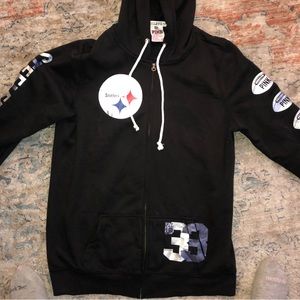 PINK Steeler’s zip up sweatshirt. Size XL